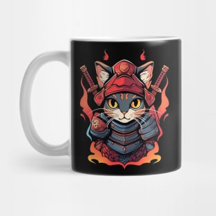 samurai cat Mug